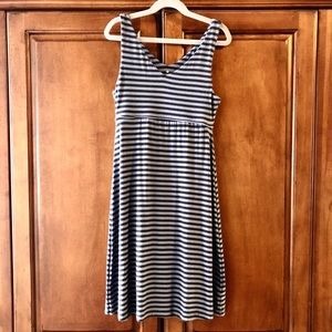 Athleta Striped V-neck Santorini Dress